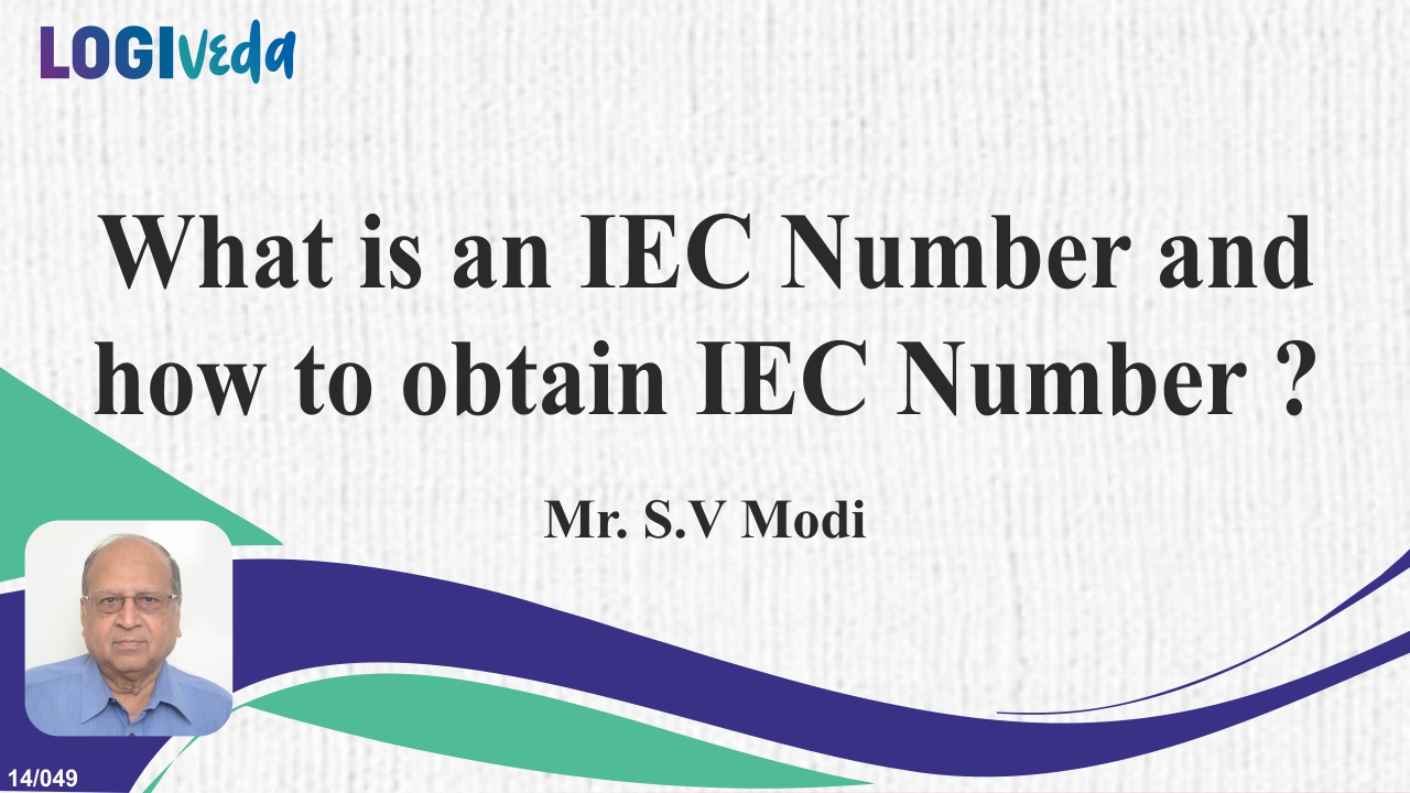 What is an IEC Number and how to obtain IEC Number | Mr S. V. Modi